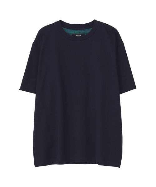 美品✨zucca ズッカ LIBERTY PRINT ドッキング Tシャツ ZUCCa（ズッカ）の「LIBERTY PRINTドッキング / Tシャツ / S（T