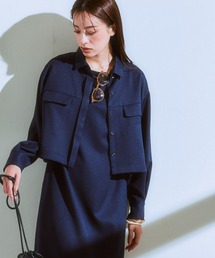 7days Life Styling（セブンデイズライフスタイリング）の「【販売終了】ドビー素材アンサンブルスーツ（シャツジャケット＋Aラインワンピース（スーツセット）」