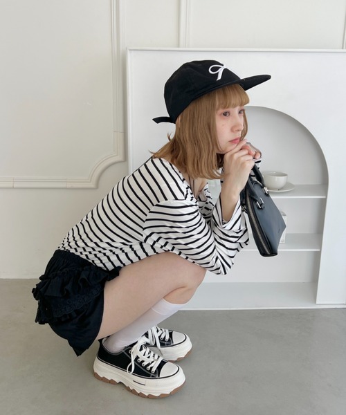 Loueme（ルエム）の「フリルレースリボンかぼちゃパンツ（その他パンツ・レディース・ブラック/ホワイト・FREE）」の19枚目の写真