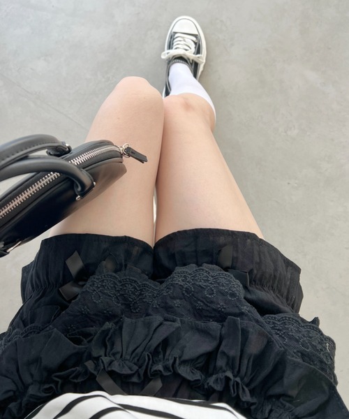 Loueme（ルエム）の「フリルレースリボンかぼちゃパンツ（その他パンツ・レディース・ブラック/ホワイト・FREE）」の20枚目の写真