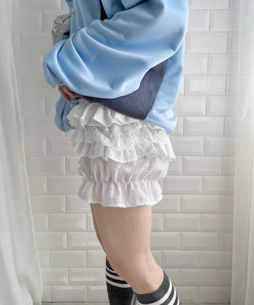 Loueme（ルエム）の「フリルレースリボンかぼちゃパンツ（その他パンツ・レディース・ブラック/ホワイト・FREE）」の11枚目の写真