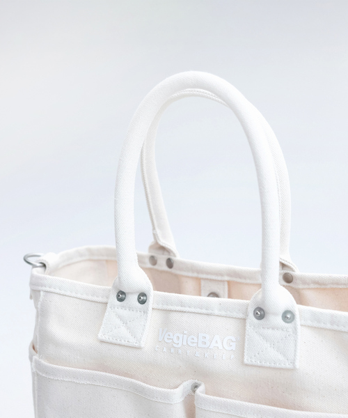 新品　未使用　＜VegieBAG＞SQUARE VegieBAG/ベジバッグ】SQUARE / キャンバストートバッグ（トート