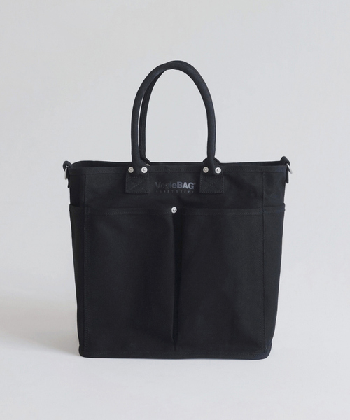 VegieBAG(ベジバッグ)の「【VegieBAG/ベジバッグ】SQUARE / キャンバストートバッグ(トートバッグ・レディース・アイボリー/ブラック・フリー)」の13枚目の写真