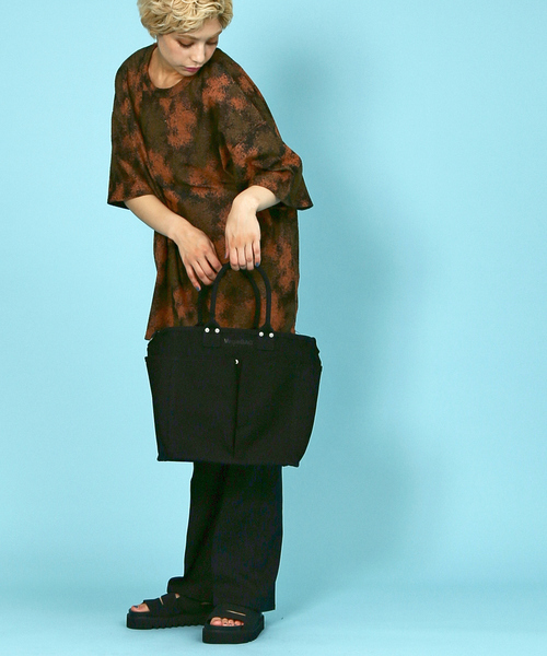 VegieBAG(ベジバッグ)の「【VegieBAG/ベジバッグ】SQUARE / キャンバストートバッグ(トートバッグ・レディース・アイボリー/ブラック・フリー)」の17枚目の写真