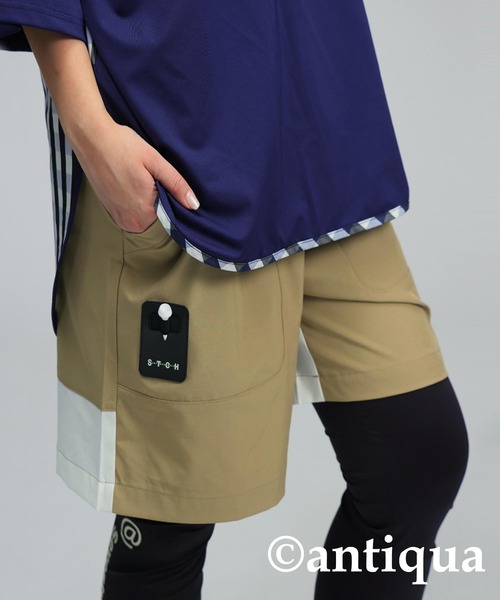 STCH】カジュアルロゴハーフパンツ（その他パンツ）｜antiqua
