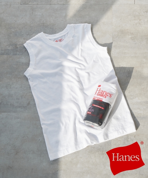 HANES(ヘインズ)の「HANES / ヘインズ 2P Japan Fit for HER スリーブレスシャツ HW5327(Tシャツ/カットソー・レディース・その他・MEDIUM)」の1枚目の写真