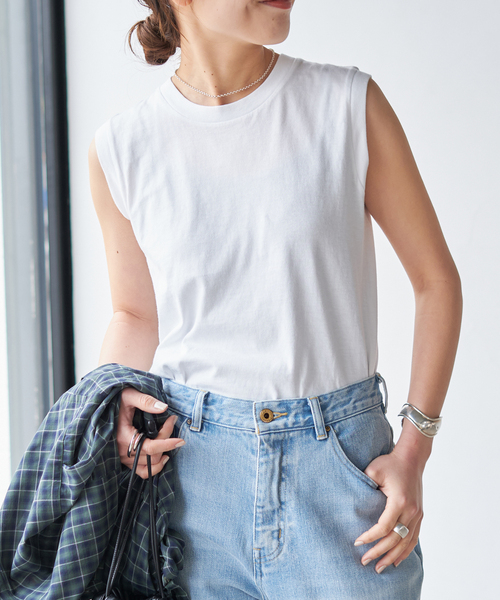 HANES(ヘインズ)の「HANES / ヘインズ 2P Japan Fit for HER スリーブレスシャツ HW5327(Tシャツ/カットソー・レディース・その他・MEDIUM)」の9枚目の写真