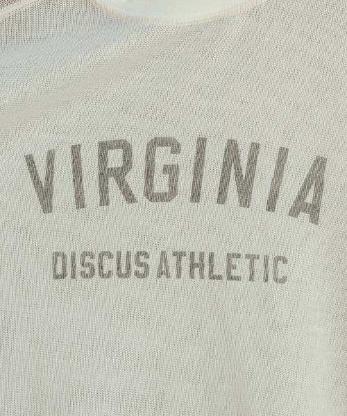 DISCUS（ディスカス）の「DISCUS/ディスカス カレッジシアーBIGTシャツ（Tシャツ/カットソー・レディース・ホワイト/ブラック/ブルー/ベージュ・FREE）」の20枚目の写真