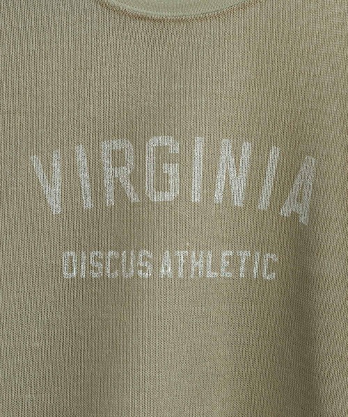 DISCUS（ディスカス）の「DISCUS/ディスカス カレッジシアーBIGTシャツ（Tシャツ/カットソー・レディース・ホワイト/ブラック/ブルー/ベージュ・FREE）」の22枚目の写真