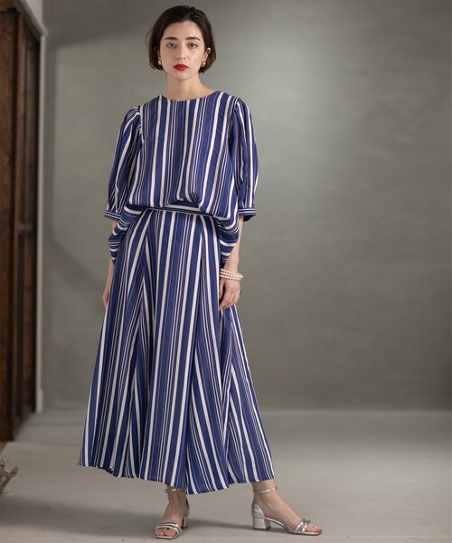 OPAQUE.CLIP（オペークドットクリップ）の「◆シアーストライプブラウス【手洗い可】（シャツ/ブラウス・レディース・ブルー系その他4/ライトイエロー系3・42/36/40/38）」の22枚目の写真