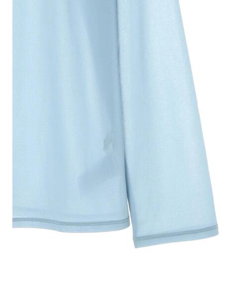 earth music&ecology(アースミュージックアンドエコロジー)の「シアーカットプルオーバー(Tシャツ/カットソー・レディース・イエロー/オフホワイト/グレイッシュブルー・FREE)」の10枚目の写真