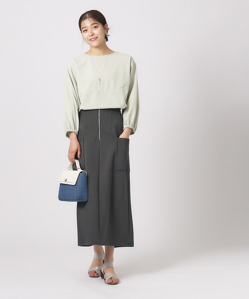 DRESKIP(ドレスキップ)の「◆【M-LL/ストレッチ】腰回りすっきり見えのこだわりシルエット フロントZIP ナロースカート(スカート・レディース・ブラック/カーキ/チャコールグレー・02/03/04)」の20枚目の写真