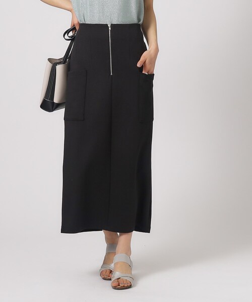 DRESKIP(ドレスキップ)の「◆【M-LL/ストレッチ】腰回りすっきり見えのこだわりシルエット フロントZIP ナロースカート(スカート・レディース・ブラック/カーキ/チャコールグレー・02/03/04)」の18枚目の写真