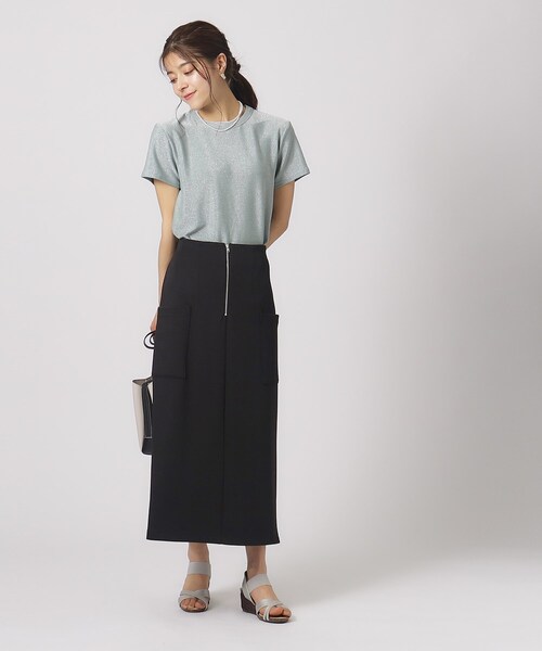 DRESKIP(ドレスキップ)の「◆【M-LL/ストレッチ】腰回りすっきり見えのこだわりシルエット フロントZIP ナロースカート(スカート・レディース・ブラック/カーキ/チャコールグレー・02/03/04)」の16枚目の写真