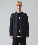 80s   COMME des GARCONS ノーカラージャケット コート tao タオ ビッグボタン ノーカラージャケット