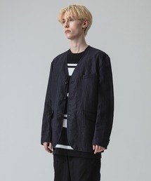 tricot COMME des GARÇONS ノーカラージャケット M tao タオ ビッグボタン ノーカラージャケット