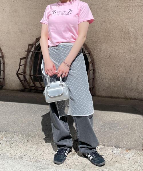 WOND(ウォンド)の「ROMANTIC Tシャツ(Tシャツ/カットソー・レディース・ピンク/ブラック・FREE)」の4枚目の写真