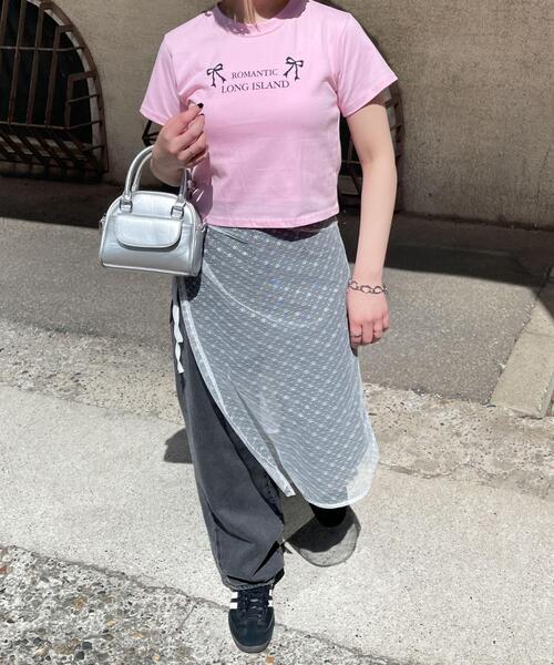 WOND(ウォンド)の「ROMANTIC Tシャツ(Tシャツ/カットソー・レディース・ピンク/ブラック・FREE)」の5枚目の写真