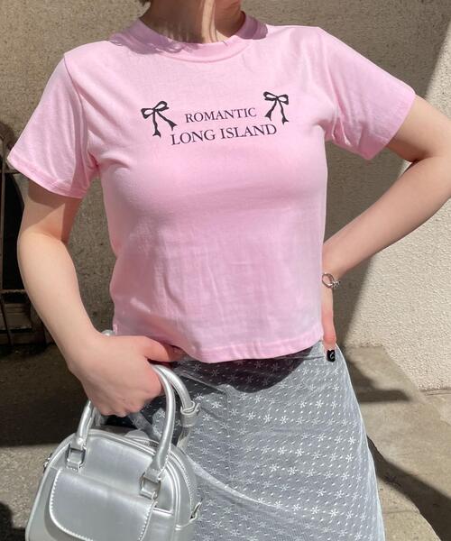 WOND(ウォンド)の「ROMANTIC Tシャツ(Tシャツ/カットソー・レディース・ピンク/ブラック・FREE)」の8枚目の写真