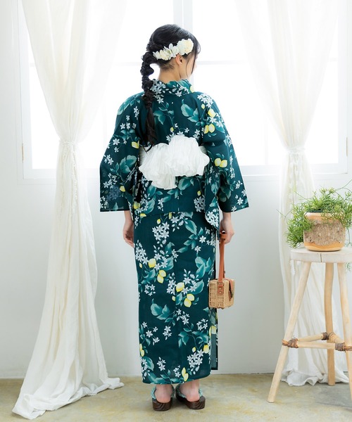 セール】1人で着られる浴衣セパレート レディース浴衣 3点セット