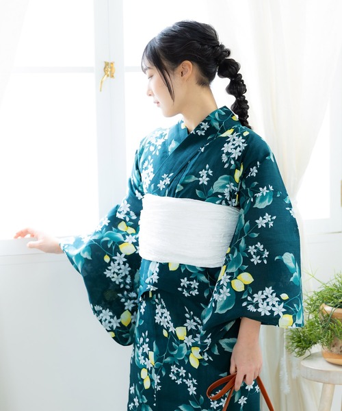 セール】1人で着られる浴衣セパレート レディース浴衣 3点セット