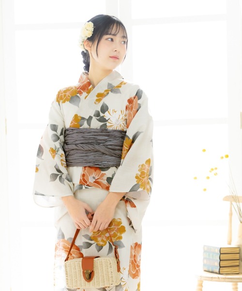 年末のプロモーション特価！ セール】1人で着られる浴衣セパレート 3点セット レディース浴衣 着物・浴衣