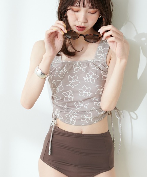 natural couture(ナチュラルクチュール)の「収納ポーチ付き水着SET(水着・レディース・ブラック/モカ/その他1/その他2・SMALL/MEDIUM)」の4枚目の写真