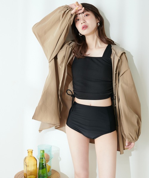natural couture(ナチュラルクチュール)の「収納ポーチ付き水着SET(水着・レディース・ブラック/モカ/その他1/その他2・SMALL/MEDIUM)」の11枚目の写真