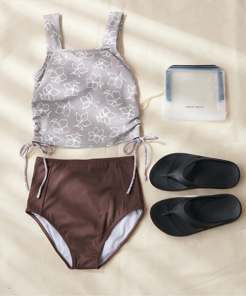 natural couture(ナチュラルクチュール)の「収納ポーチ付き水着SET(水着・レディース・ブラック/モカ/その他1/その他2・SMALL/MEDIUM)」の14枚目の写真