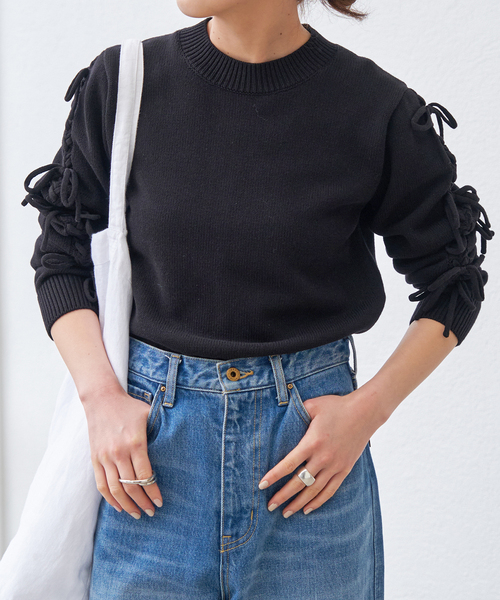 Spick & Span（スピックアンドスパン）の「リボンスリーブプルオーバー