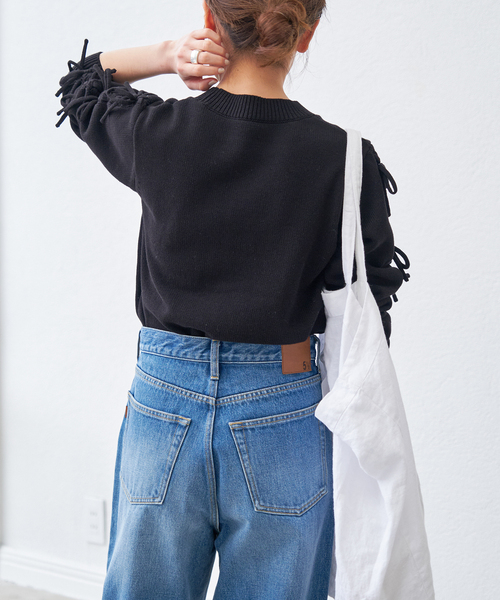 スピックアンドスパン♡リボン袖トップス Spick & Span（スピックアンドスパン）の「≪WEB限定追加予約4≫ソデ