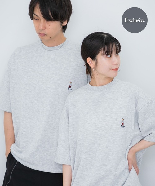 SENSE OF PLACE by URBAN RESEARCH（センスオブプレイスバイアーバンリサーチ）の「『ユニセックス』『別注』TeddyBear×SENSE OF PLACE　テディベアC/Nスウェット（スウェット・メンズ・ピンク/チャコールグレー/グレー・MEDIUM/LARGE）」の3枚目の写真