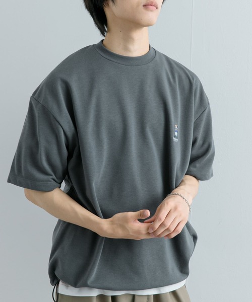 SENSE OF PLACE by URBAN RESEARCH（センスオブプレイスバイアーバンリサーチ）の「『ユニセックス』『別注』TeddyBear×SENSE OF PLACE　テディベアC/Nスウェット（スウェット・メンズ・ピンク/チャコールグレー/グレー・MEDIUM/LARGE）」の5枚目の写真