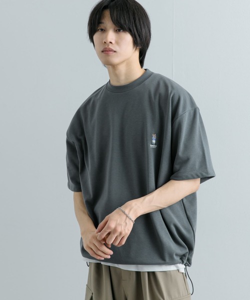 SENSE OF PLACE by URBAN RESEARCH（センスオブプレイスバイアーバンリサーチ）の「『ユニセックス』『別注』TeddyBear×SENSE OF PLACE　テディベアC/Nスウェット（スウェット・メンズ・ピンク/チャコールグレー/グレー・MEDIUM/LARGE）」の8枚目の写真