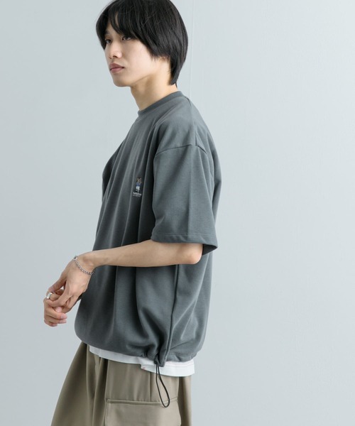 SENSE OF PLACE by URBAN RESEARCH（センスオブプレイスバイアーバンリサーチ）の「『ユニセックス』『別注』TeddyBear×SENSE OF PLACE　テディベアC/Nスウェット（スウェット・メンズ・ピンク/チャコールグレー/グレー・MEDIUM/LARGE）」の9枚目の写真