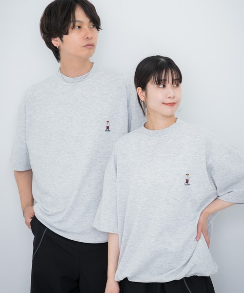 SENSE OF PLACE by URBAN RESEARCH（センスオブプレイスバイアーバンリサーチ）の「『ユニセックス』『別注』TeddyBear×SENSE OF PLACE　テディベアC/Nスウェット（スウェット・メンズ・ピンク/チャコールグレー/グレー・MEDIUM/LARGE）」の12枚目の写真