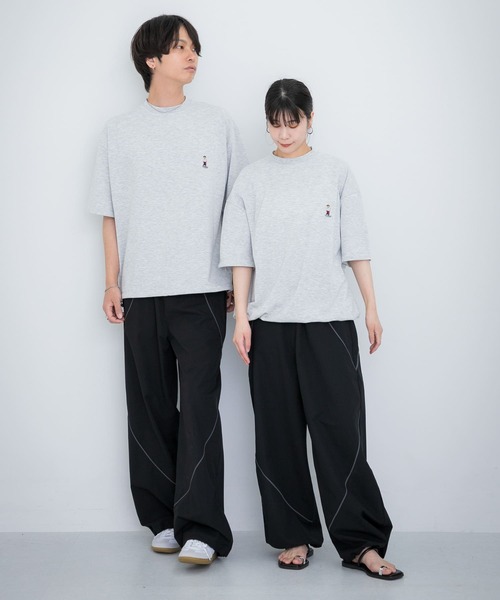SENSE OF PLACE by URBAN RESEARCH（センスオブプレイスバイアーバンリサーチ）の「『ユニセックス』『別注』TeddyBear×SENSE OF PLACE　テディベアC/Nスウェット（スウェット・メンズ・ピンク/チャコールグレー/グレー・MEDIUM/LARGE）」の16枚目の写真