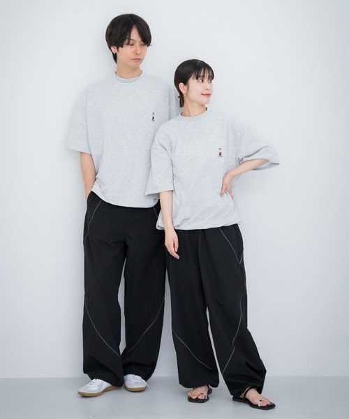 SENSE OF PLACE by URBAN RESEARCH（センスオブプレイスバイアーバンリサーチ）の「『ユニセックス』『別注』TeddyBear×SENSE OF PLACE　テディベアC/Nスウェット（スウェット・メンズ・ピンク/チャコールグレー/グレー・MEDIUM/LARGE）」の17枚目の写真