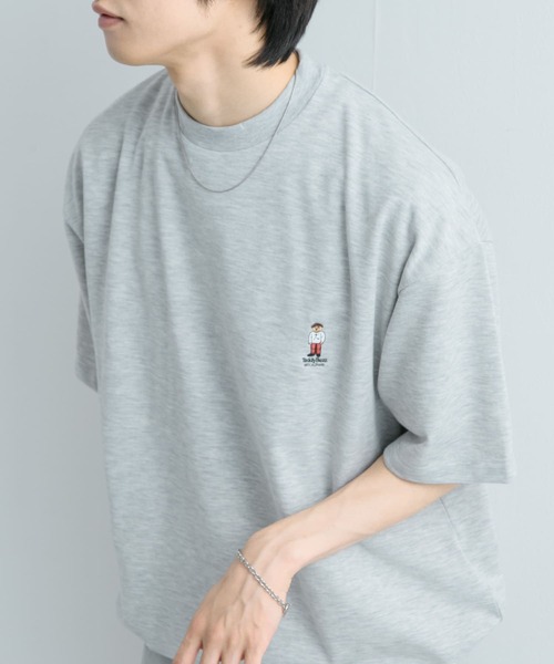 SENSE OF PLACE by URBAN RESEARCH（センスオブプレイスバイアーバンリサーチ）の「『ユニセックス』『別注』TeddyBear×SENSE OF PLACE　テディベアC/Nスウェット（スウェット・メンズ・ピンク/チャコールグレー/グレー・MEDIUM/LARGE）」の18枚目の写真
