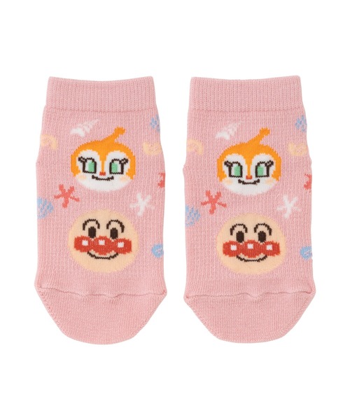 ANPANMAN KIDS COLLECTION(アンパンマンキッズコレクション)の「400シェル柄メッシュショートソックス②(ソックス/靴下・キッズ・ピンク/サックスブルー・9-11cm/15-17cm/13-15cm/11-13cm)」の2枚目の写真