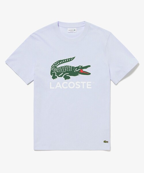 【セール】ワニロゴグラフィックプリント半袖Tシャツ（Tシャツ/カットソー）｜LACOSTE（ラコステ）