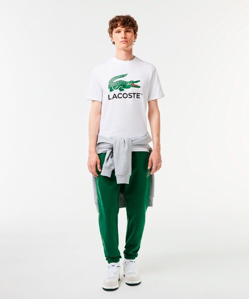 【セール】ワニロゴグラフィックプリント半袖Tシャツ（Tシャツ/カットソー）｜LACOSTE（ラコステ）