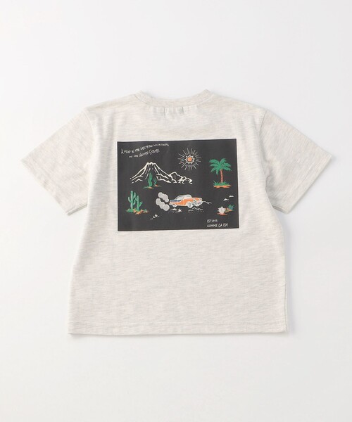 コムコム アロハ柄Tシャツ セール】アロハ柄プリント Tシャツ（Tシャツ/カットソー）｜COMME CA