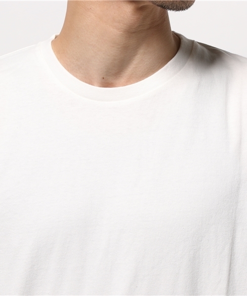 AZUL by moussy（アズールバイマウジー）の「ドロップショルダークルーネック5分袖T（Tシャツ/カットソー・メンズ・ブラック/ホワイト・SMALL/LARGE/MEDIUM/XX-LARGE/X-SMALL/X-LARGE）」の6枚目の写真