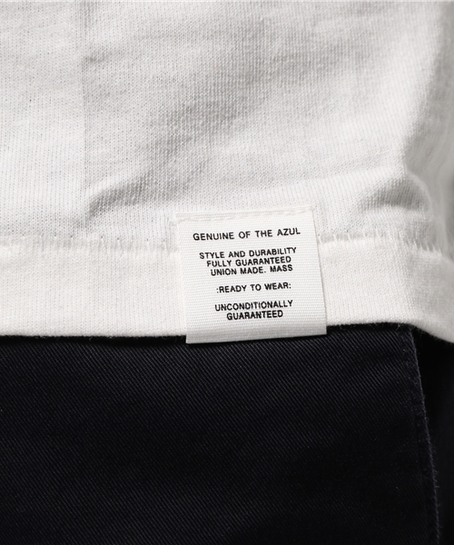 AZUL by moussy（アズールバイマウジー）の「ドロップショルダークルーネック5分袖T（Tシャツ/カットソー・メンズ・ブラック/ホワイト・SMALL/LARGE/MEDIUM/XX-LARGE/X-SMALL/X-LARGE）」の9枚目の写真