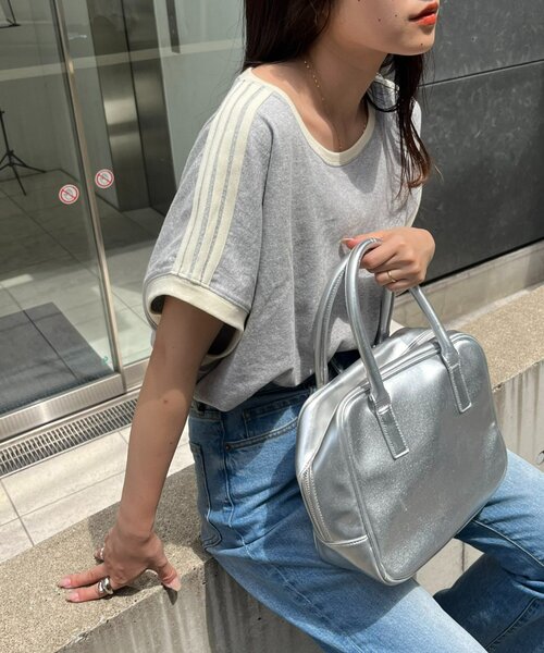 CIAOPANIC TYPY(チャオパニックティピー)の「ラインフレンチTee(Tシャツ/カットソー・レディース・グレー/オフホワイト/ブラック/ホワイト・ONE SIZE)」の19枚目の写真