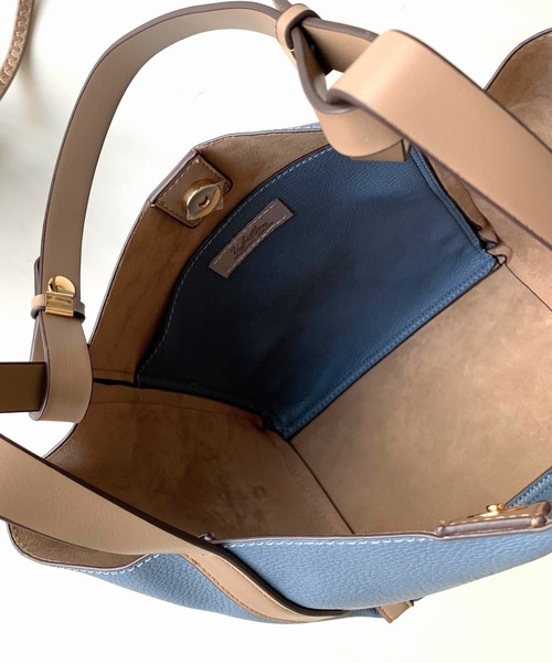 Q（キュー）の「2wayショルダートート（トートバッグ・レディース・チャコールグレー/ライトブルー・ONE SIZE）」の11枚目の写真