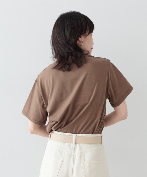 GALLEST（ギャレスト）の「◆GOLD箔プリントT（Tシャツ/カットソー・レディース・ホワイト/グレー/カーキ/ブラック・38）」の19枚目の写真