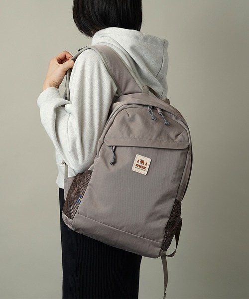 moz(モズ)の「MOZ(モズ) 軽撥水加工 ラウンド型 バックパック(バックパック/リュック・レディース・アイボリー/ブラック/グレイッシュベージュ/ライトグリーン/インディゴブルー/ブルー系その他/サンドベージュ・ONE SIZE)」の12枚目の写真