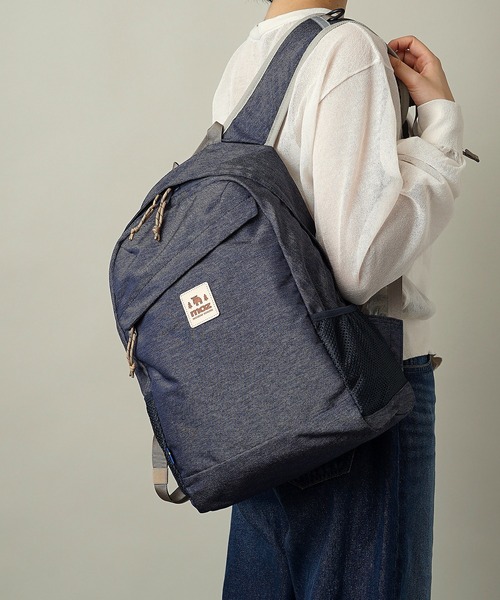 moz(モズ)の「MOZ(モズ) 軽撥水加工 ラウンド型 バックパック(バックパック/リュック・レディース・アイボリー/ブラック/グレイッシュベージュ/ライトグリーン/インディゴブルー/ブルー系その他/サンドベージュ・ONE SIZE)」の16枚目の写真